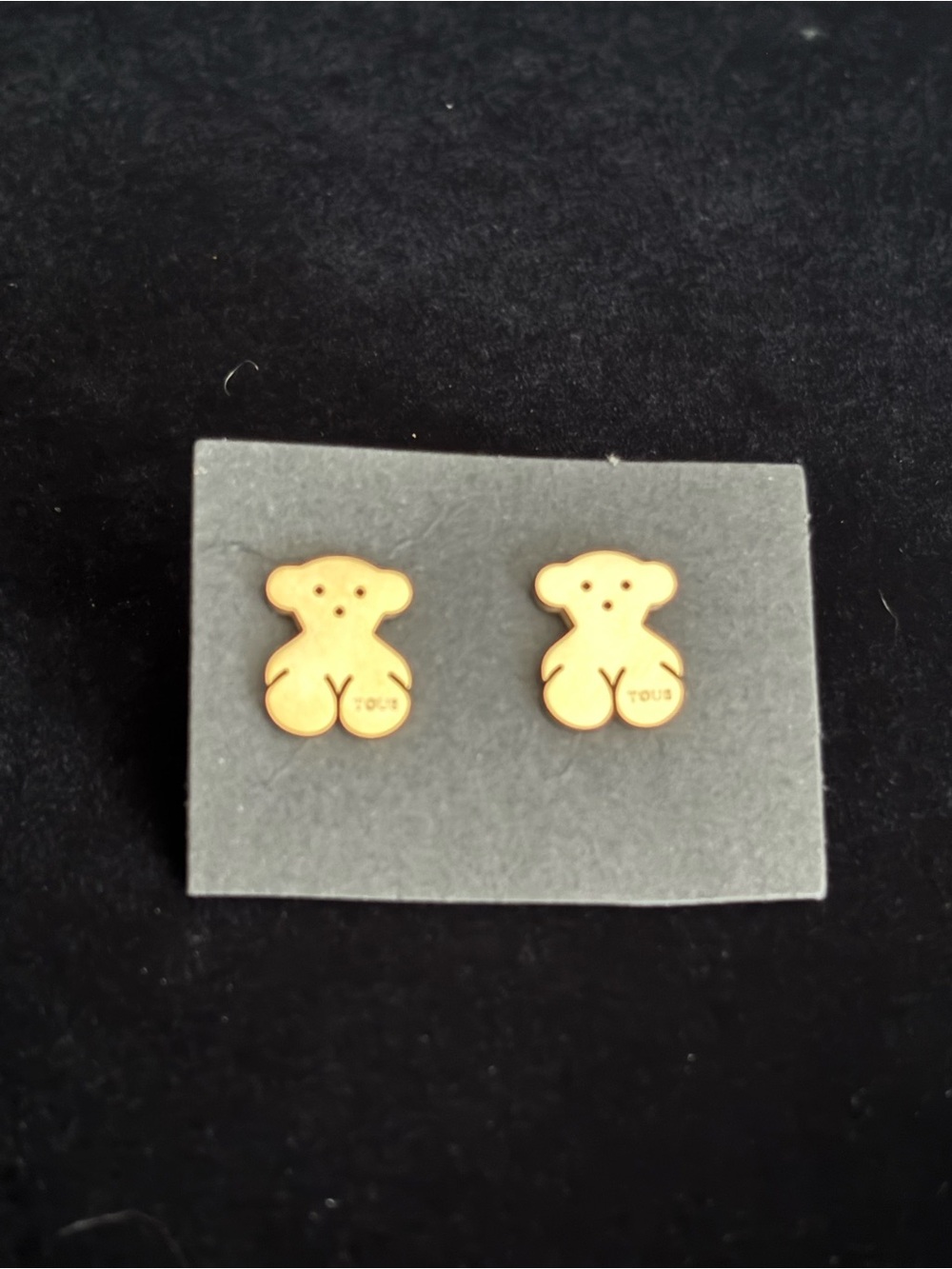 Stainless steel Teddy bear earrings